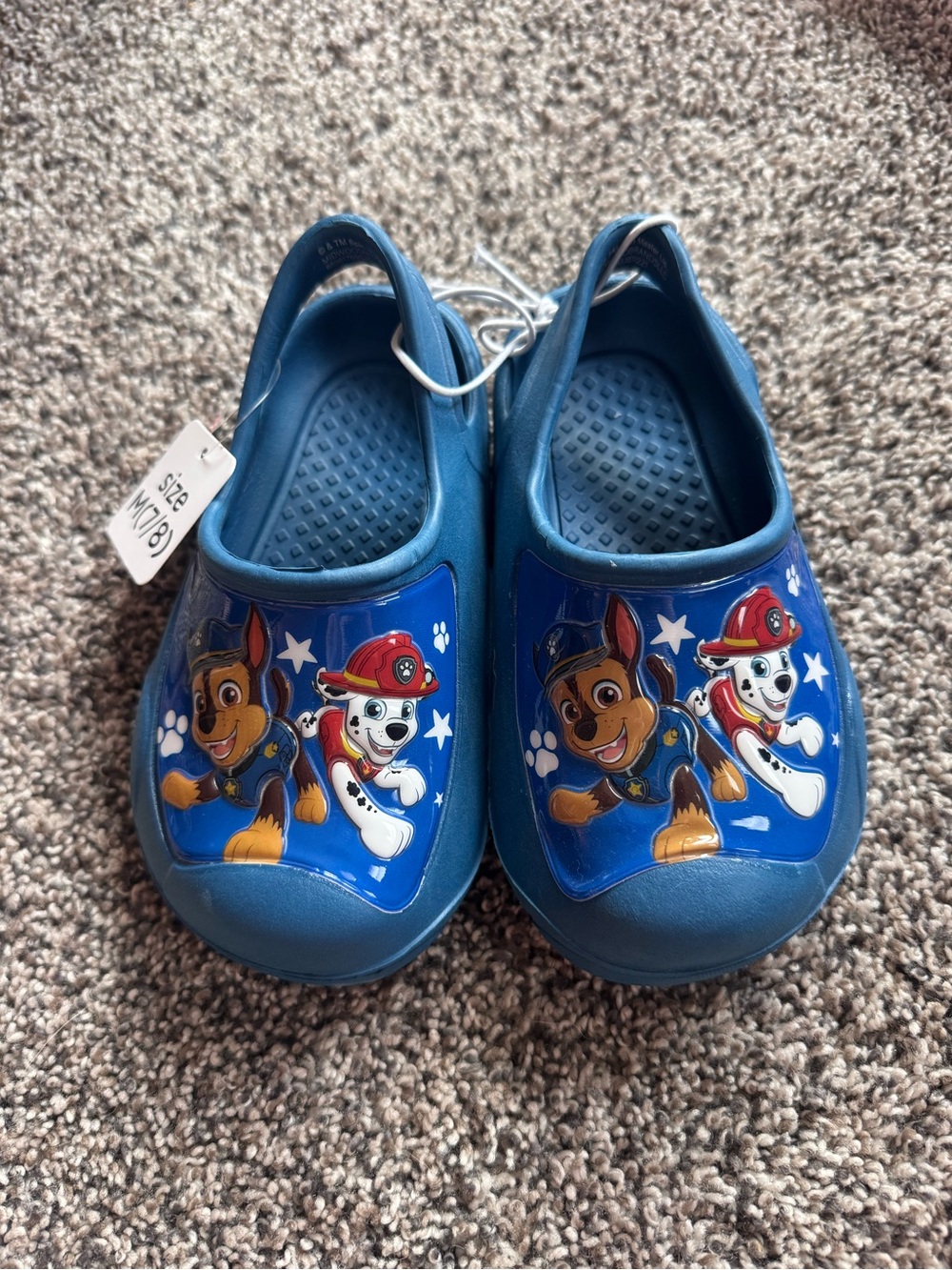 NEW Paw Patrol Blue Kids Slip-On Clogs